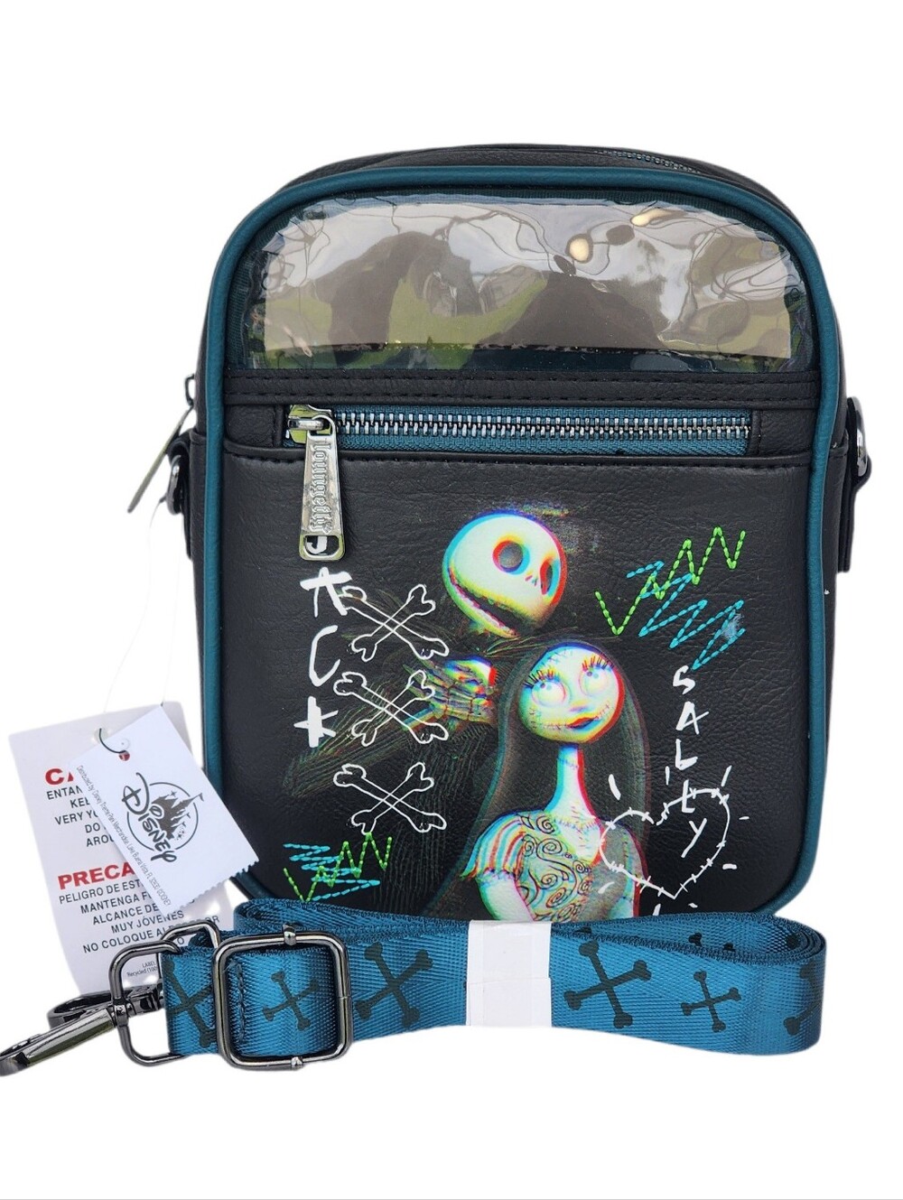 Disney Loungefly THE NIGHTMARE BEFORE CHRISTMAS - JACK & SALLY Crossbody Bag NWT